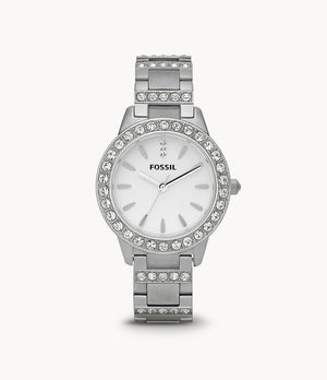  Shop Authentic Fossil Jesse White Dial Silver Steel Strap Watch for Women - ES2362 - Luxxuri