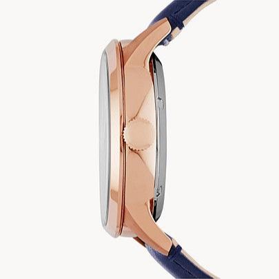  Shop Authentic Fossil Townsman Twist Skeleton Blue Dial Blue Leather Strap Watch for Men -  ME1138 - Luxxuri