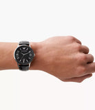  Shop Authentic Emporio Armani Renato Analog Black Dial Black Leather Strap Watch For Men - AR11186 - Luxxuri