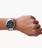 Shop Authentic Emporio Armani Renato Chronograph Blue Dial Two Tone Steel Strap Watch For Men - AR80025 - Luxxuri