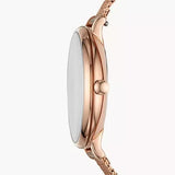  Shop Authentic Fossil Jacqueline Three-Hand White Dial Rose Gold Mesh Bracelet Watch for Women - ES4534 - Luxxuri
