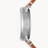  Shop Authentic Fossil Commuter Automatic Skeleton Blue Dial Brown Leather Strap Watch for Men - ME3159 - Luxxuri