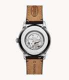  Shop Authentic Fossil Townsman Automatic Blue Dial Brown Leather Strap Watch for Men - ME3110 - Luxxuri