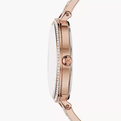  Shop Authentic Michael Kors Jaryn Quartz Rose Gold Dial Rose Gold Steel Strap Watch For Women - MK3785 - Luxxuri