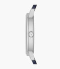 Emporio Armani Kappa Quartz Blue Dial Blue Leather Strap Watch For Women - AR11012