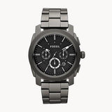  Shop Authentic Fossil Machine Chronograph Black Dial Grey Steel Strap Watch for Men - FS4662 - Luxxuri