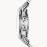  Shop Authentic Fossil Grant Automatic Skeleton Black Dial Silver Steel Strap Watch for Men - ME3103 - Luxxuri