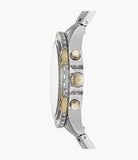  Shop Authentic Fossil Garrett Chronograph Green Dial Two Tone Steel Strap Watch for Men - FS5622 - Luxxuri