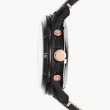  Shop Authentic Fossil Grant Sport Automatic Skeleton Black Dial Black Leather Strap Watch for Men - ME3138 - Luxxuri