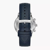  Shop Authentic Emporio Armani Giovanni T Bar Chronograph Quartz Blue Dial Blue Leather Strap Watch For Men - AR11226 - Luxxuri