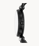  Shop Authentic Fossil Carlie Black Dial Black Steel Strap Watch for Women - ES4488 - Luxxuri