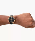  Shop Authentic Fossil Neutra Chronograph Black Dial Black Leather Strap Watch for Men - FS5381 - Luxxuri