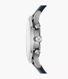  Shop Authentic Emporio Armani Giovanni T Bar Chronograph Quartz Blue Dial Blue Leather Strap Watch For Men - AR11226 - Luxxuri