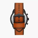  Shop Authentic Fossil Bronson Black Dial Brown Leather Strap Watch for Men - FS5714 - Luxxuri