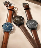  Shop Authentic Fossil Townsman Chronograph Black Dial Brown Leather Strap Watch for Men - FS5437 - Luxxuri