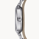  Shop Authentic Fossil Georgia Bone Grey Dial Beige Leather Strap Watch for Women - ES2830 - Luxxuri