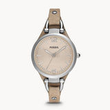  Shop Authentic Fossil Georgia Bone Grey Dial Beige Leather Strap Watch for Women - ES2830 - Luxxuri