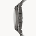 Fossil Machine Chronograph Black Dial Grey Steel Strap Watch for Men - FS4662