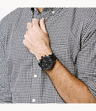  Shop Authentic Fossil Nate Chronograph Black Dial Black Leather Strap Watch for Men - JR1354 - Luxxuri