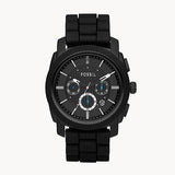  Shop Authentic Fossil Machine Chronograph Black Dial Black Silicone Strap Watch for Men - FS4487 - Luxxuri