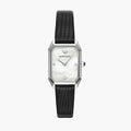  Shop Authentic Emporio Armani Gioia Analog Mother of Pearl Dial Black Leather Strap Watch For Women - AR11148 - Luxxuri