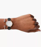  Shop Authentic Emporio Armani Kappa Mother of Pearl Dial Black Leather Strap Watch For Women - AR80011 - Luxxuri