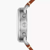  Shop Authentic Fossil The Commuter Blue Dial Brown Leather Strap Watch for Men - FS5401 - Luxxuri