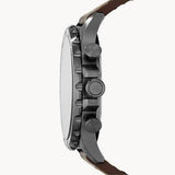  Shop Authentic Fossil Nate Chronograph Grey Dial Brown Leather Strap Watch for Men - JR1424 - Luxxuri