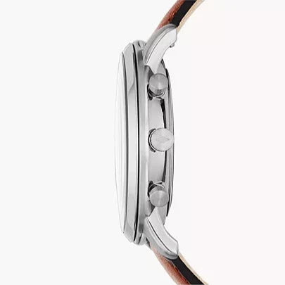  Shop Authentic Fossil Neutra Chronograph Blue Dial Brown Leather Strap Watch for Men - FS5453 - Luxxuri