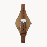 Shop Authentic Fossil Georgia White Dial Brown Leather Strap Watch for Women - ES3060 - Luxxuri
