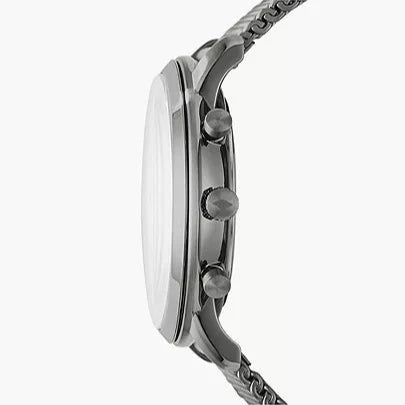  Shop Authentic Fossil Neutra Chronograph Blue Dial Silver Mesh Bracelet Watch for Men - FS5383 - Luxxuri