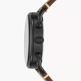  Shop Authentic Fossil Commuter Chronograph Black Dial Brown Leather Strap Watch for Men - FS5403 - Luxxuri