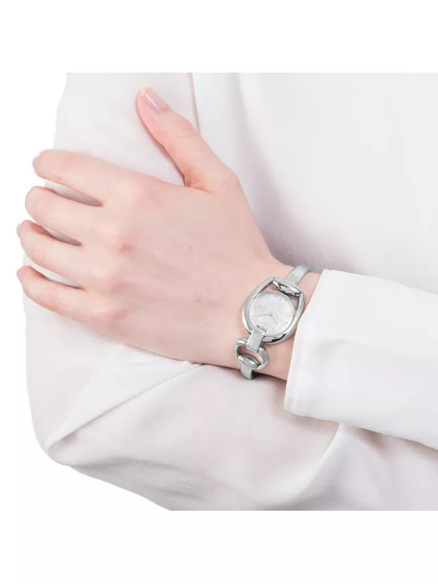  Shop Authentic Gucci Horsebit Collection Diamonds Mother of Pearl Dial Silver Steel Strap Watch For Women - YA139506 - Luxxuri