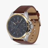  Shop Authentic Tommy Hilfiger Decker Blue Dial Brown Leather Strap Watch for Men - 1791561 - Luxxuri