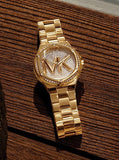  Shop Authentic Michael Kors Bradshaw Gold Dial Gold Steel Strap Watch for Women - MK6487 - Luxxuri