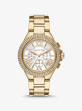  Shop Authentic Michael Kors Camille Silver Diamonds Dial Gold Steel Strap Watch for Women - MK5756 - Luxxuri