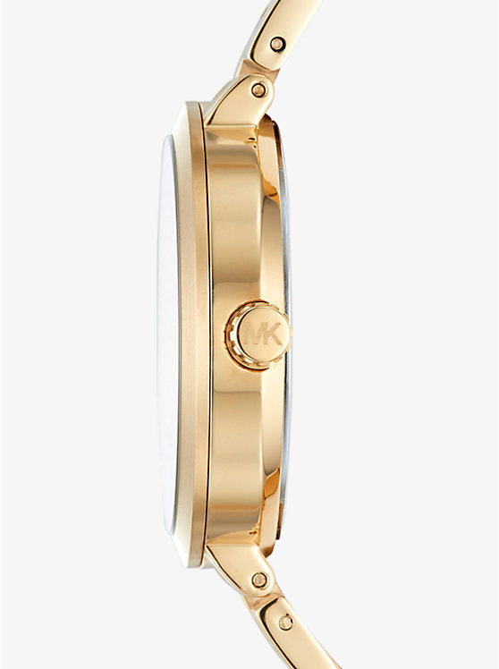  Shop Authentic Michael Kors Garner Quartz Gold Dial Gold Steel Strap Watch For Women - MK6408 - Luxxuri
