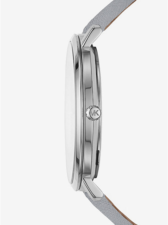  Shop Authentic Michael Kors Jaryn Quartz Silver Dial Grey Leather Strap Watch For Women - MK2470 - Luxxuri