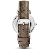  Shop Authentic Michael Kors Caitlin Quartz Silver Dial Gray Leather Strap Watch For Women - MK2377 - Luxxuri
