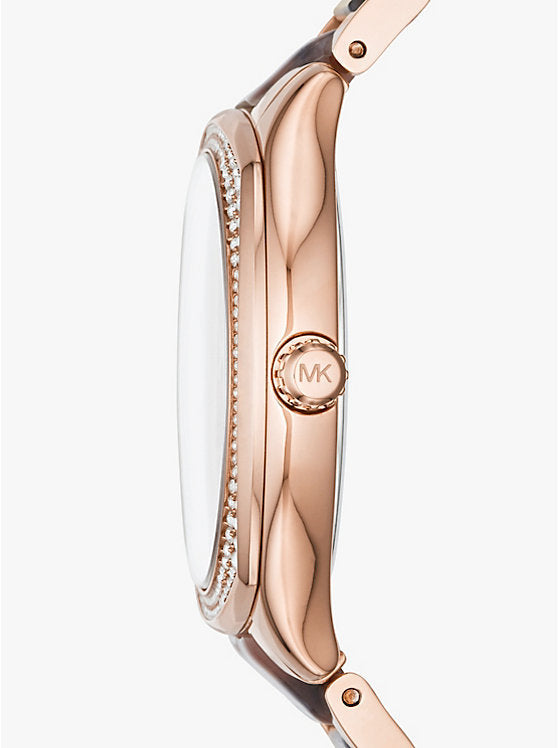  Shop Authentic Michael Kors Bryn Rose Gold Dial Two Tone Steel Strap Watch For Women - MK6276 - Luxxuri