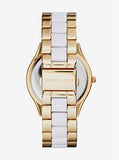  Shop Authentic Michael Kors Slim Runway Quartz White Dial Two Tone Steel Strap Watch For Women - MK4295 - Luxxuri
