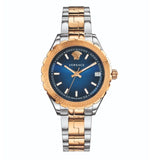  Shop Authentic Versace Hellenyium Blue Dial Two Tone Steel Strap Watch for Women - V12060017 - Luxxuri