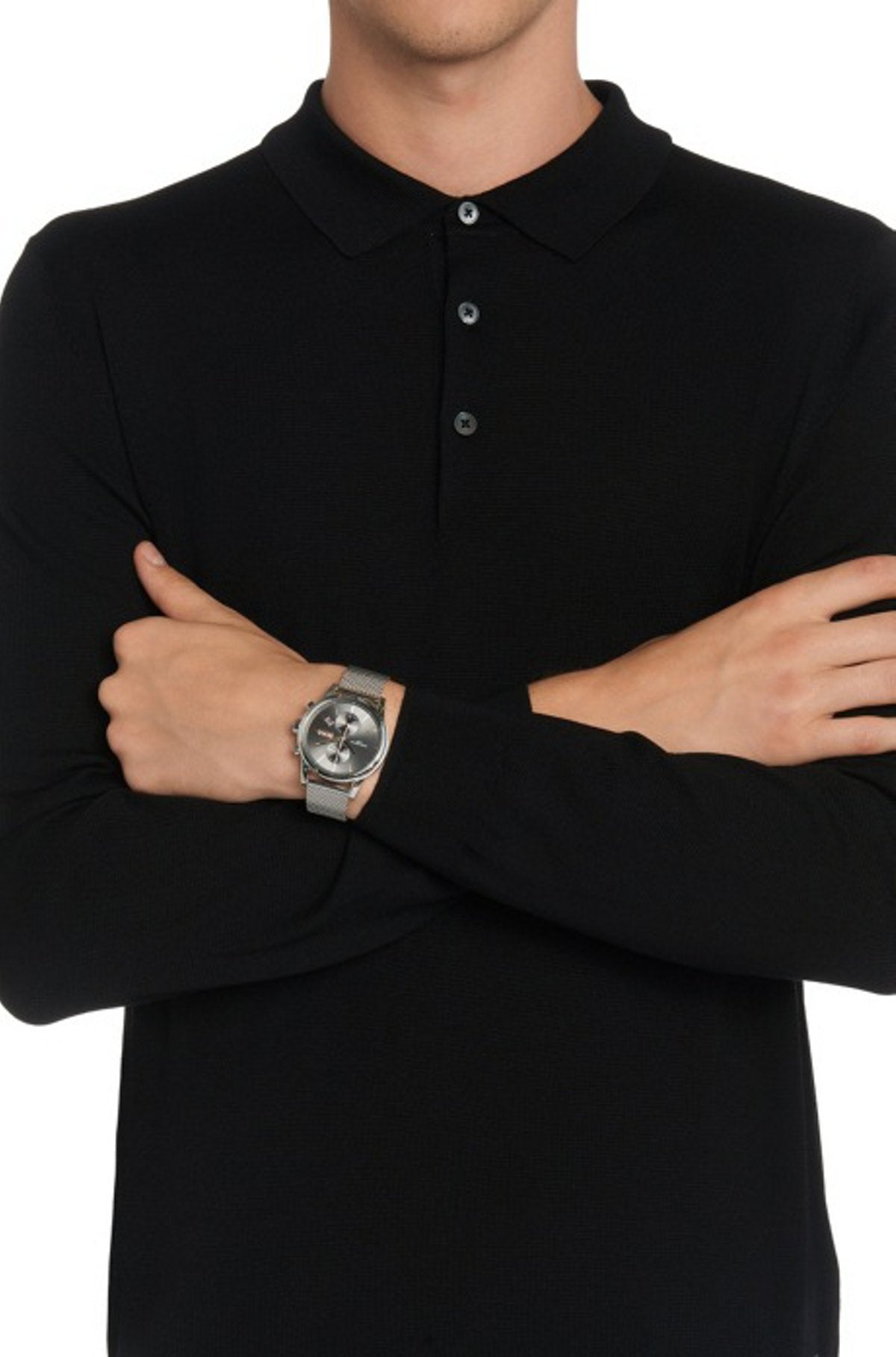  Shop Authentic Hugo Boss Jet Chronograph Grey Dial Silver Mesh Bracelet Watch for Men - 1513440 - Luxxuri