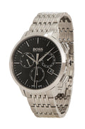  Shop Authentic Hugo Boss Associate Black Dial Silver Steel Strap Watch for Men - 1513267 - Luxxuri