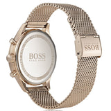  Shop Authentic Hugo Boss Companion Quartz Black Dial Rose Gold Mesh Bracelet Watch For Men - HB1513548 - Luxxuri