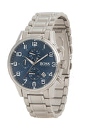  Shop Authentic Hugo Boss Aeroliner Blue Dial Silver Steel Strap Watch for Men - 1513183 - Luxxuri