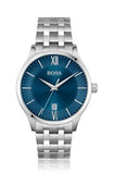 Shop Authentic Hugo Boss Officer Chronograph Blue Dial Silver Steel Strap Watch for Men - 1513615 - Luxxuri