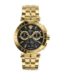  Shop Authentic Versace Aion Chronograph Black Dial Gold Steel Strap Watch For Men - VE1D01721 - Luxxuri