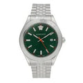  Shop Authentic Versace Hellenyium Quartz Green Dial Silver Steel Strap Watch For Men - VEVK01021 - Luxxuri