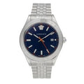  Shop Authentic Versace Hellenyium Quartz Blue Dial Silver Steel Strap Watch for Men - VEVK00921 - Luxxuri